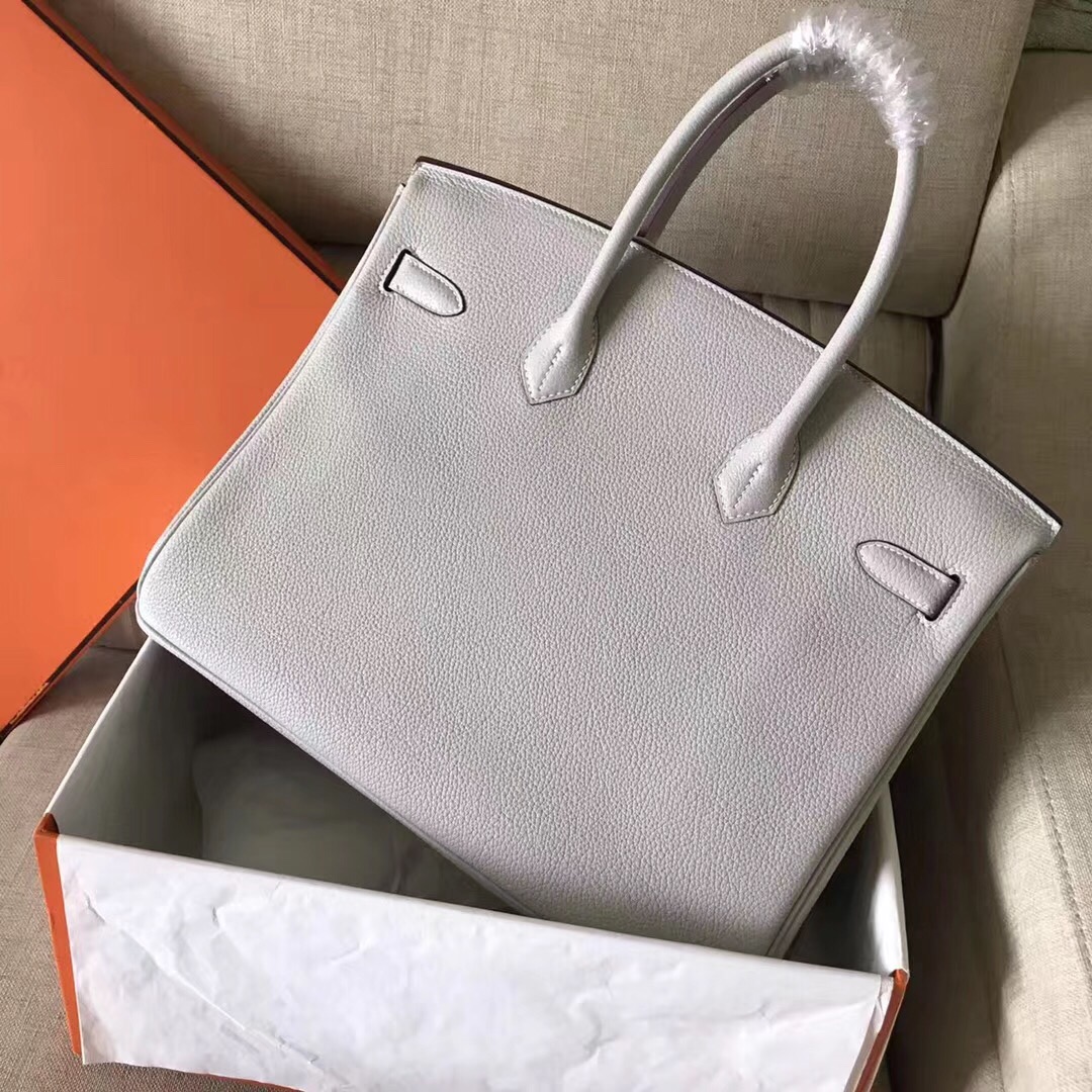 Hermes Birkin 35CM Togo Leather Handbag White